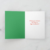 Happy Easter | Kute Little Easter Bunny Greening Feestdagen Kaart (Binnen)