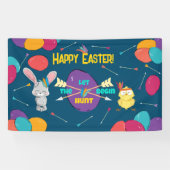 Happy Easter | Laat de Jacht beginnen | Banner (Horizontaal)