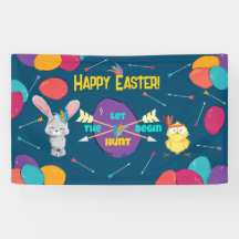 Happy Easter | Laat de Jacht beginnen | Banner