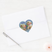 Happy Easter Lambs Hart Sticker (Envelop)
