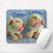 Happy Easter Lambs Muismat (Met muis)