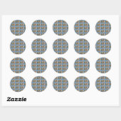 Happy Easter Lambs Ronde Sticker (Vel)
