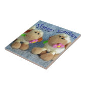 Happy Easter Lambs Tegeltje (Zijkant)