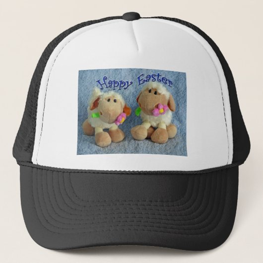 Happy Easter Lambs Trucker Pet (Voorkant)