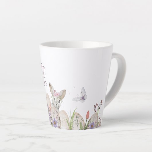 Happy Easter Latte Mug Latte Mok (Rechterhoek)