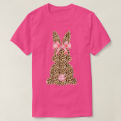 Happy Easter Leopard Bunny Rabbit T T-shirt (Design voorkant)