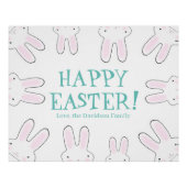 Happy Easter leuke bunny bunnies aangepaste tekst  Perfect Poster (Voorkant)