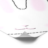 Happy Easter leuke bunny bunnies aangepaste tekst  Poster (Hoek)