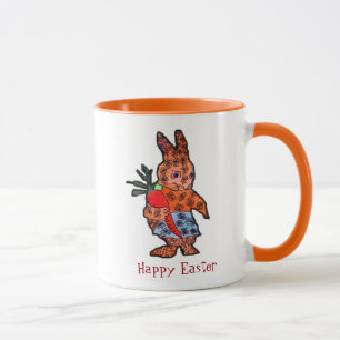 Happy Easter leuke bunny illustratie kinder mok
