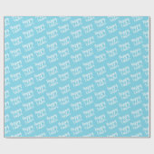 Happy Easter Lichtblauw Cadeaupapier (Vlak)