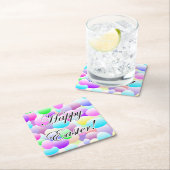 Happy Easter Light Kartonnen Onderzetters (Insitu)