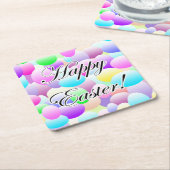 Happy Easter Light Kartonnen Onderzetters (Schuin)