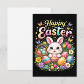 Happy Easter Little Bunny Bedankkaart (Voorkant / Achterkant)
