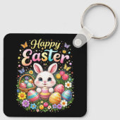 Happy Easter Little Bunny Sleutelhanger (Achterkant)
