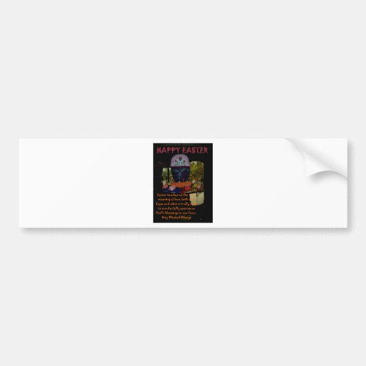 Happy Easter Love Faith and Hope wil Bumpersticker (Voorkant)