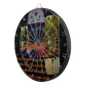 Happy Easter Love Faith and Hope wil Dartbord (Voorkant Rechts)