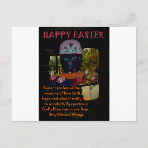 Happy Easter Love Faith and Hope wil Feestdagenkaart