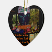 Happy Easter Love Faith and Hope wil Keramisch Ornament (Links)