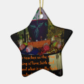 Happy Easter Love Faith and Hope wil Keramisch Ornament (Links)