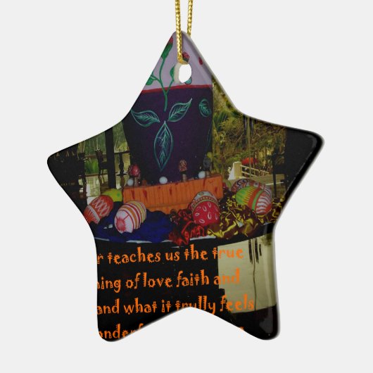 Happy Easter Love Faith and Hope wil Keramisch Ornament (Links)