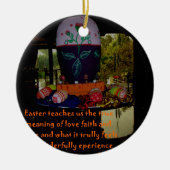Happy Easter Love Faith and Hope wil Keramisch Ornament (Voorkant)