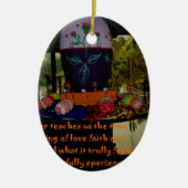 Happy Easter Love Faith and Hope wil Keramisch Ornament (Voorkant)
