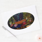 Happy Easter Love Faith and Hope wil Ovale Sticker (Envelop)