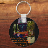 Happy Easter Love Faith and Hope wil Sleutelhanger (Voorkant)
