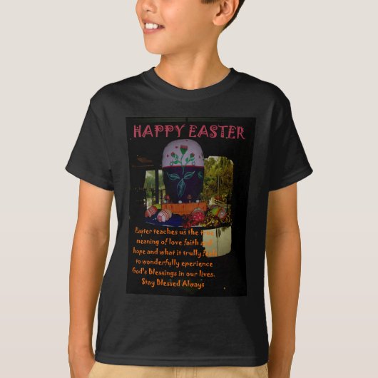 Happy Easter Love Faith and Hope wil T-shirt (Voorkant)