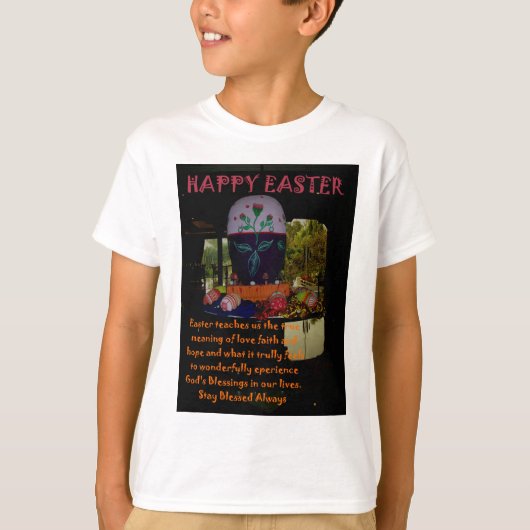 Happy Easter Love Faith and Hope wil T-shirt (Voorkant)
