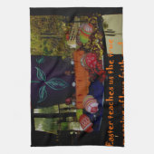 Happy Easter Love Faith and Hope wil Theedoek (Verticaal)