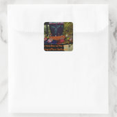 Happy Easter Love Faith and Hope wil Vierkante Sticker (Tas)