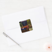 Happy Easter Love Faith and Hope wil Vierkante Sticker (Envelop)