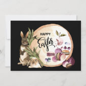 Happy Easter | Macaroons Bunnies met lentevruchten Feestdagenkaart (Voorkant)