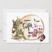 Happy Easter | Macaroons Bunnies met lentevruchten Feestdagenkaart (Voorkant)
