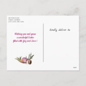 Happy Easter | Macaroons en Minimale lente voor vr Feestdagenkaart (Achterkant)