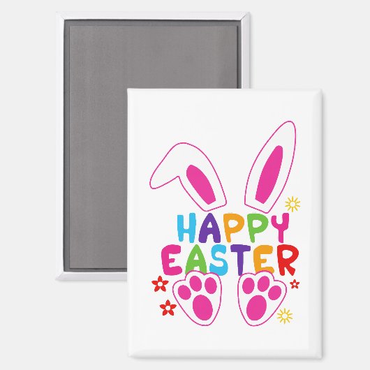 happy easter magneet (Voorkant / Achterkant)