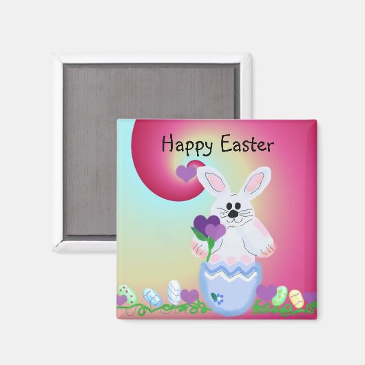 Happy Easter Magneet (Voorkant / Achterkant)