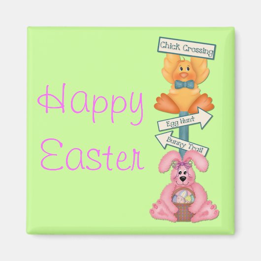 Happy Easter Magnet (Voorkant)