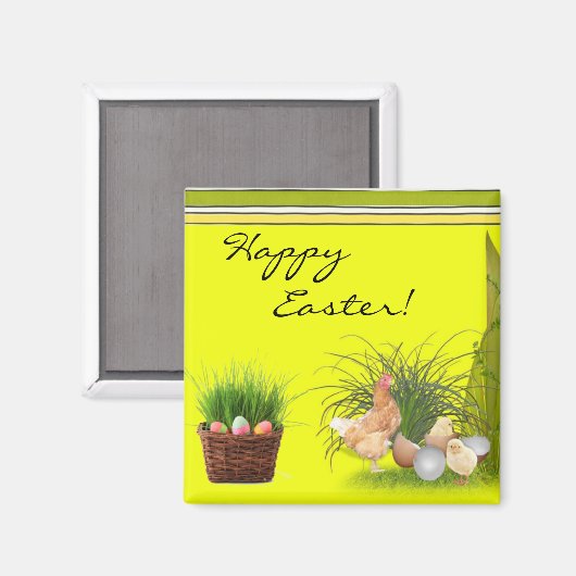 Happy Easter Magnet (Voorkant / Achterkant)