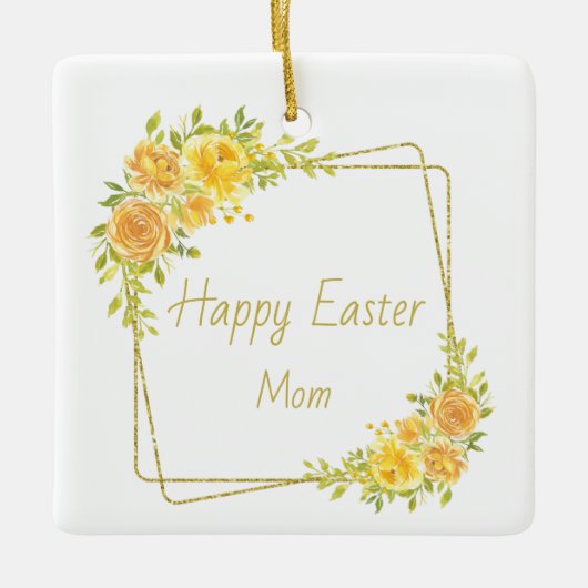 Happy Easter mama Keramisch Ornament (Voorkant)