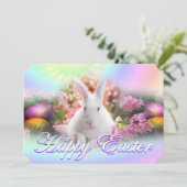 Happy Easter met Bunny Kaart (Staand voorkant)