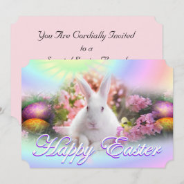 Happy Easter met Bunny Kaart