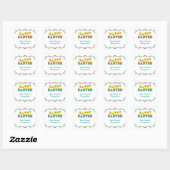 Happy Easter met Flowers Vierkante Sticker (Vel)