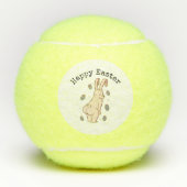 Happy Easter met grappig konijn Tennisballen (Voorkant)