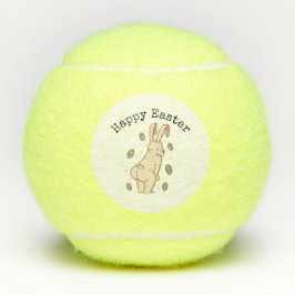 Happy Easter met grappig konijn Tennisballen