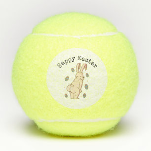 Happy Easter met grappig konijn Tennisballen