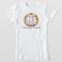 Happy Easter met paasbundel en bloemen T-shirt