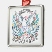 Happy Easter Metalen Ornament (Links)