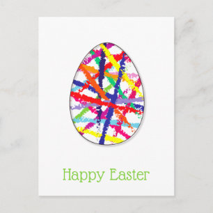 Happy Easter Minimal Egg Briefkaart
